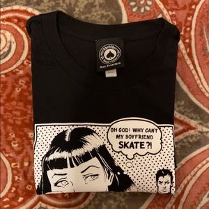 Black thrasher graphic tee